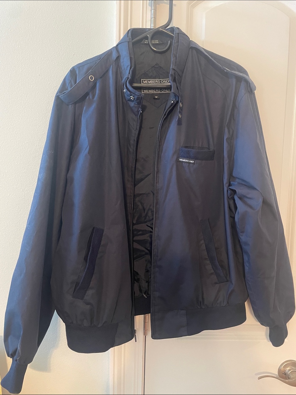 Members Only Navy Lightweight Bomber Jacket